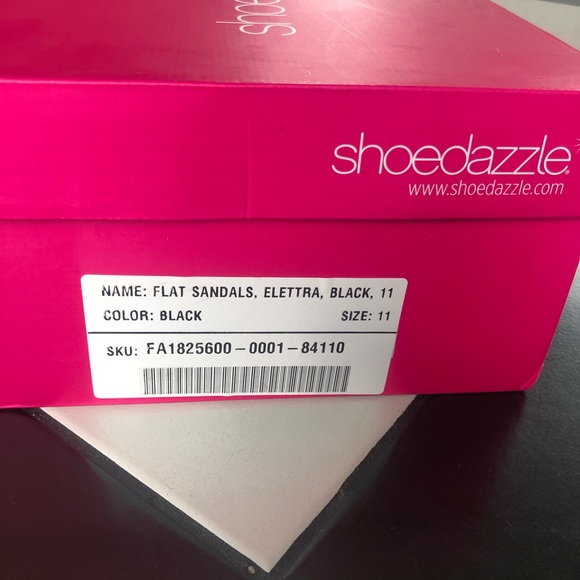 2/$40⚡️ NWT Black ‘Elettra’ Flat Sandals - Picture 7 of 8